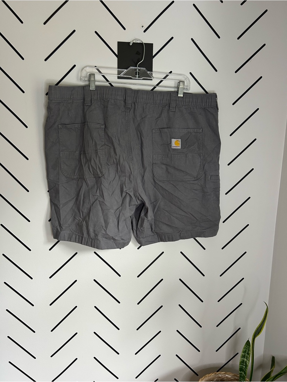 Men’s carhartt relaxed fit rugged flex 8” cargo shorts grey - Picture 1 of 6
